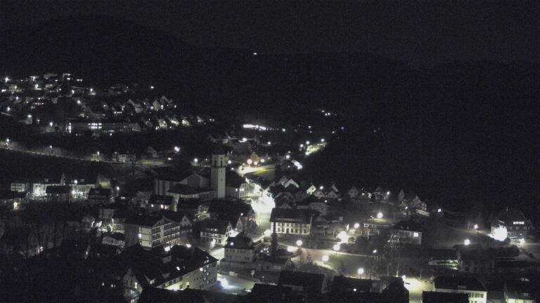 Dieses Bild zeigt eine Webcam-Aufnahme von Ottenhöfen, aufgenommen am Samstag, den 07.03.2026 um 23:00 Uhr