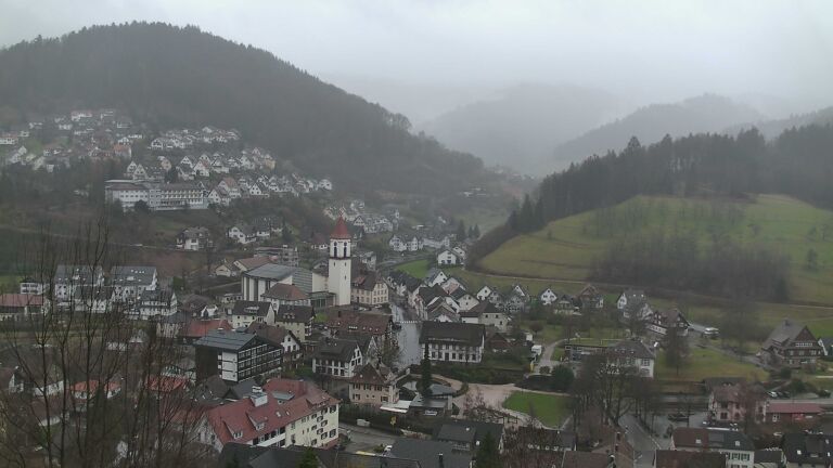 Dieses Bild zeigt eine Webcam-Aufnahme von Ottenhöfen, aufgenommen am Dienstag, den 24.02.2026 um 09:20 Uhr