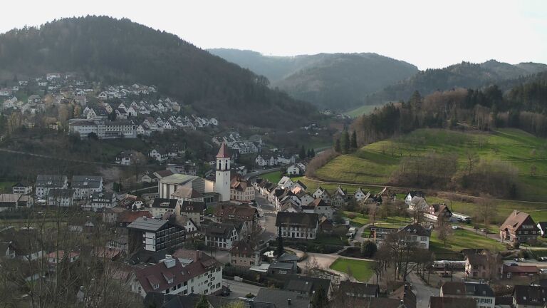 Dieses Bild zeigt eine Webcam-Aufnahme von Ottenhöfen, aufgenommen am Samstag, den 21.03.2026 um 08:30 Uhr