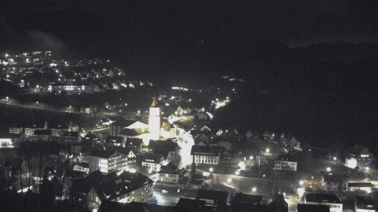 Dieses Bild zeigt eine Webcam-Aufnahme von Ottenhöfen, aufgenommen am Donnerstag, den 19.02.2026 um 20:30 Uhr