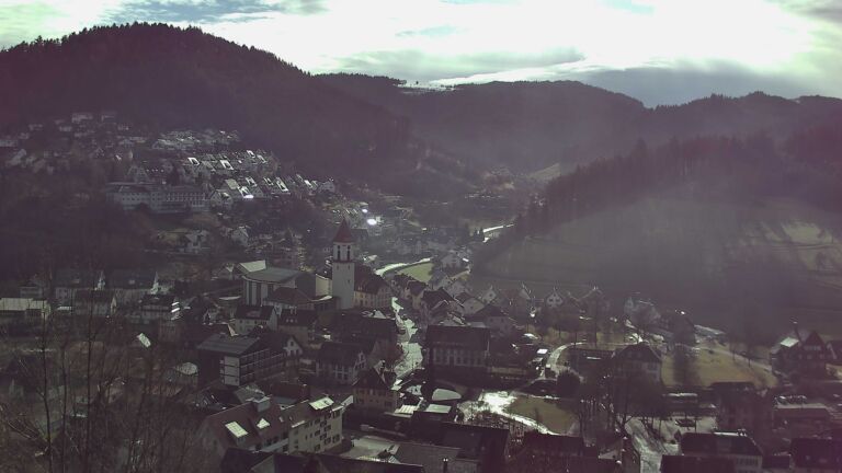 Dieses Bild zeigt eine Webcam-Aufnahme von Ottenhöfen, aufgenommen am Freitag, den 30.01.2026 um 12:10 Uhr