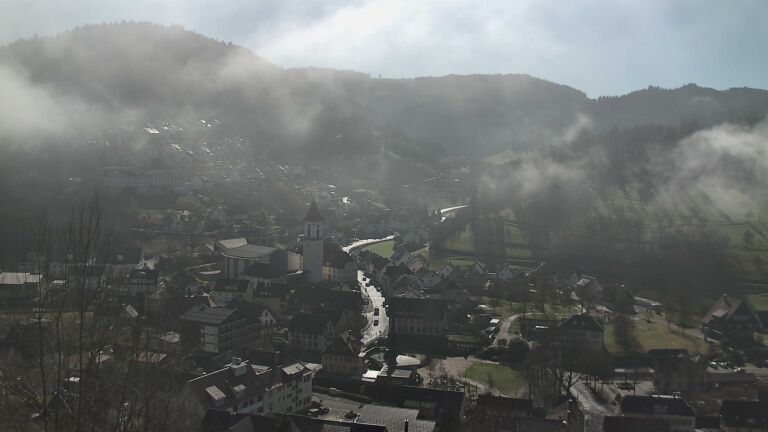 Dieses Bild zeigt eine Webcam-Aufnahme von Ottenhöfen, aufgenommen am Mittwoch, den 25.02.2026 um 11:50 Uhr