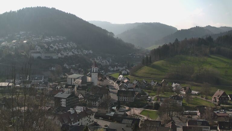 Dieses Bild zeigt eine Webcam-Aufnahme von Ottenhöfen, aufgenommen am Sonntag, den 22.03.2026 um 09:20 Uhr