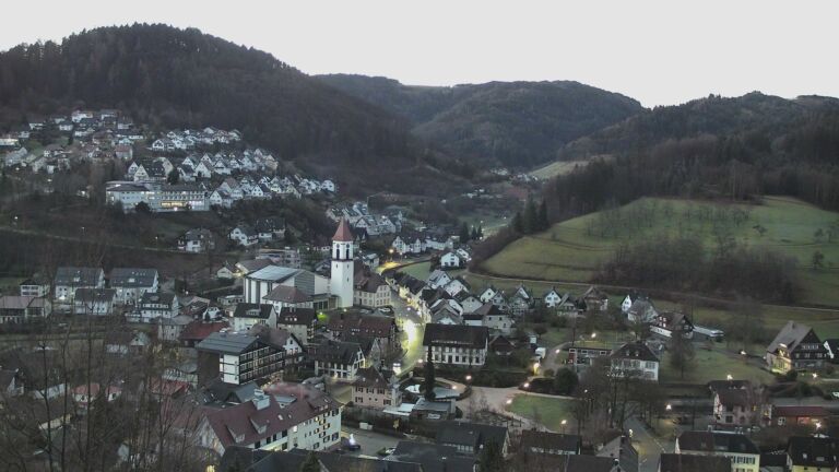 Dieses Bild zeigt eine Webcam-Aufnahme von Ottenhöfen, aufgenommen am Mittwoch, den 25.02.2026 um 06:50 Uhr