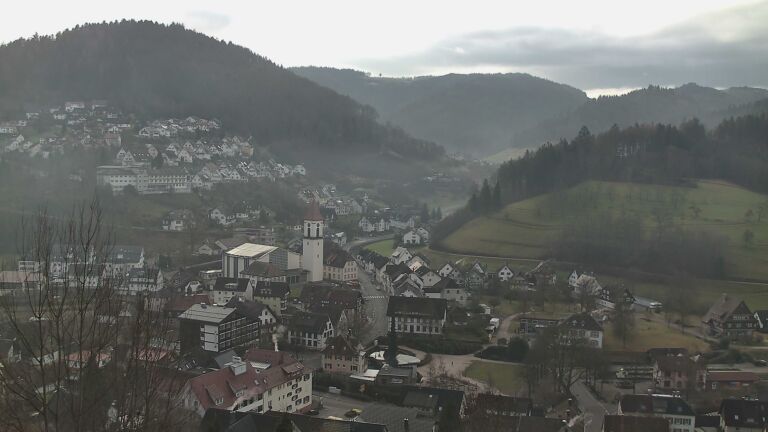 Dieses Bild zeigt eine Webcam-Aufnahme von Ottenhöfen, aufgenommen am Sonntag, den 01.02.2026 um 09:40 Uhr