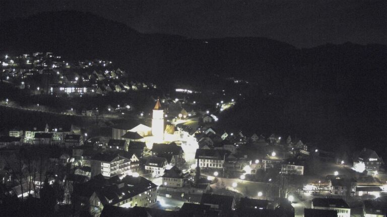 Dieses Bild zeigt eine Webcam-Aufnahme von Ottenhöfen, aufgenommen am Montag, den 09.02.2026 um 20:40 Uhr