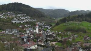 Dieses Bild zeigt eine Webcam-Aufnahme von Ottenhöfen, aufgenommen am Sonntag, den 12.04.2026 um 12:50 Uhr