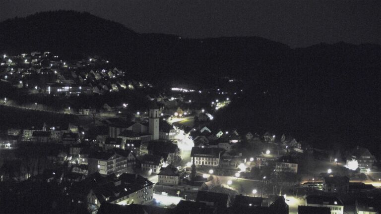 Dieses Bild zeigt eine Webcam-Aufnahme von Ottenhöfen, aufgenommen am Freitag, den 06.03.2026 um 23:00 Uhr