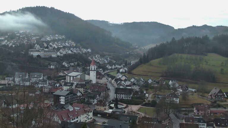 Dieses Bild zeigt eine Webcam-Aufnahme von Ottenhöfen, aufgenommen am Samstag, den 31.01.2026 um 07:50 Uhr