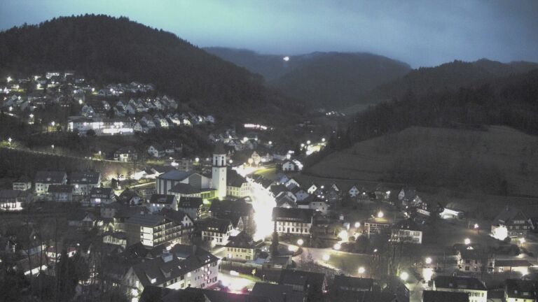 Dieses Bild zeigt eine Webcam-Aufnahme von Ottenhöfen, aufgenommen am Donnerstag, den 12.02.2026 um 07:00 Uhr