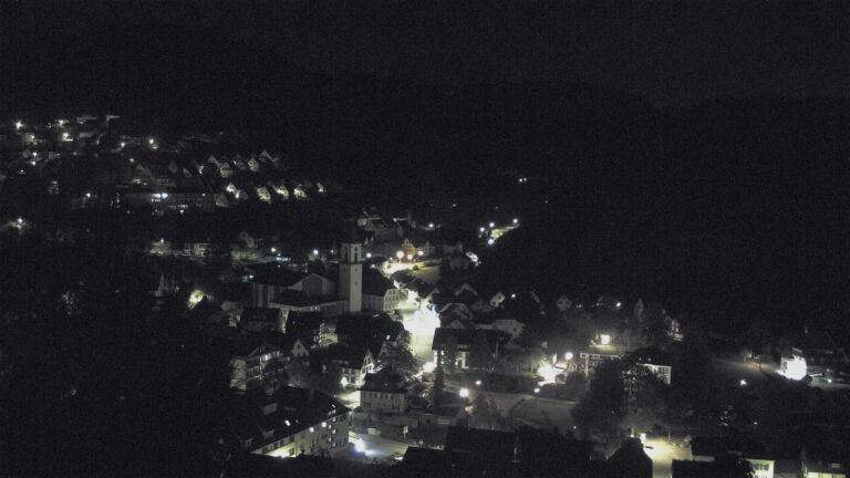 Dieses Bild zeigt eine Webcam-Aufnahme von Ottenhöfen, aufgenommen am Montag, den 12.10.2026 um 02:30 Uhr