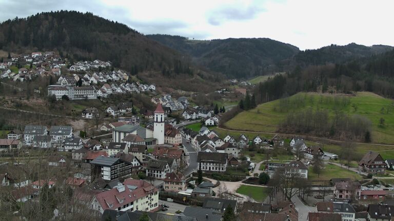 Dieses Bild zeigt eine Webcam-Aufnahme von Ottenhöfen, aufgenommen am Samstag, den 28.02.2026 um 14:50 Uhr