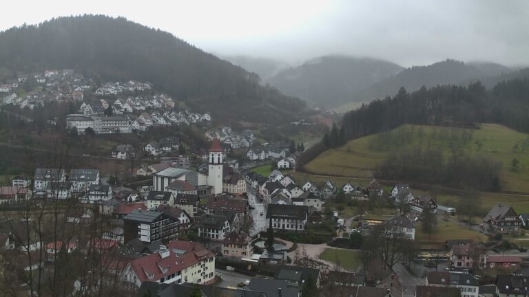 Dieses Bild zeigt eine Webcam-Aufnahme von Ottenhöfen, aufgenommen am Mittwoch, den 11.02.2026 um 16:00 Uhr