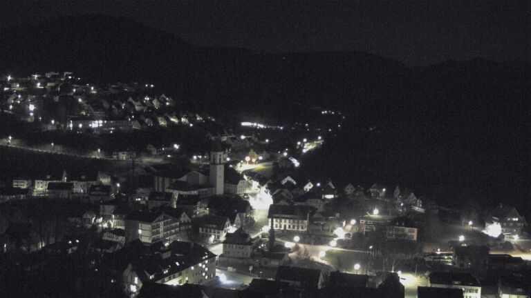 Dieses Bild zeigt eine Webcam-Aufnahme von Ottenhöfen, aufgenommen am Montag, den 23.03.2026 um 23:00 Uhr