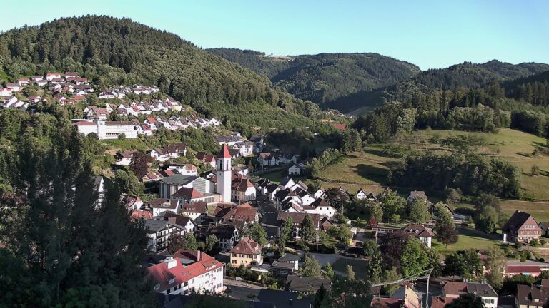 Dieses Bild zeigt eine Webcam-Aufnahme von Ottenhöfen, aufgenommen am Samstag, den 04.07.2026 um 19:50 Uhr