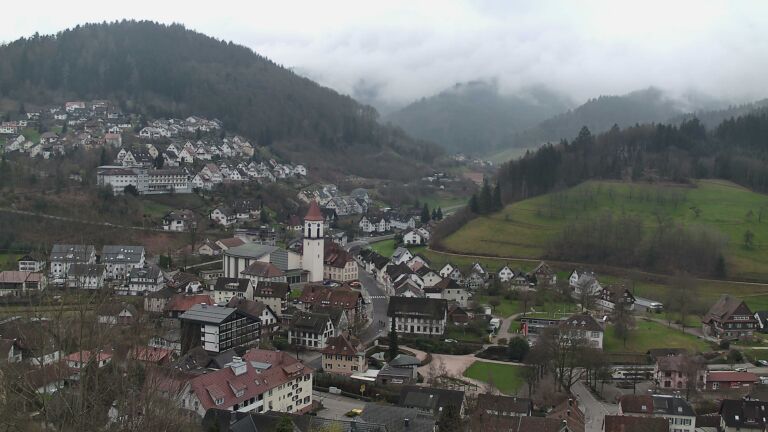 Dieses Bild zeigt eine Webcam-Aufnahme von Ottenhöfen, aufgenommen am Sonntag, den 15.03.2026 um 09:40 Uhr