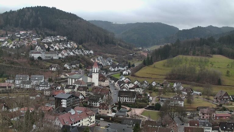 Dieses Bild zeigt eine Webcam-Aufnahme von Ottenhöfen, aufgenommen am Dienstag, den 03.02.2026 um 14:40 Uhr