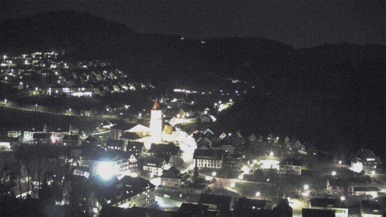 Dieses Bild zeigt eine Webcam-Aufnahme von Ottenhöfen, aufgenommen am Donnerstag, den 05.03.2026 um 19:30 Uhr