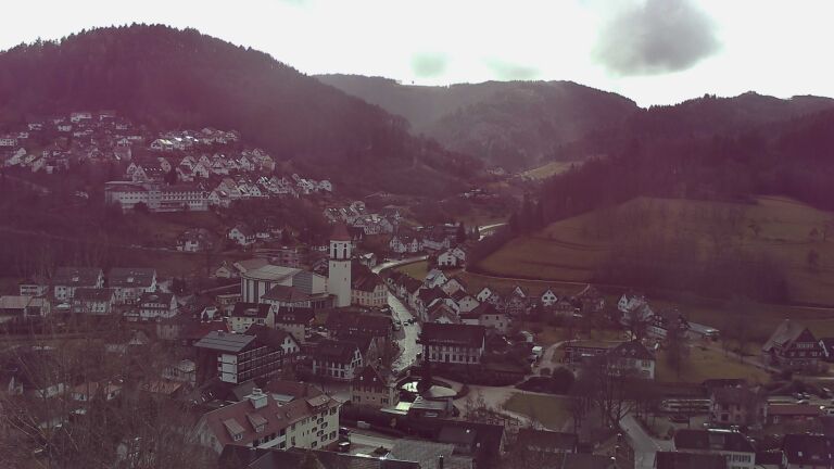 Dieses Bild zeigt eine Webcam-Aufnahme von Ottenhöfen, aufgenommen am Samstag, den 07.02.2026 um 11:30 Uhr