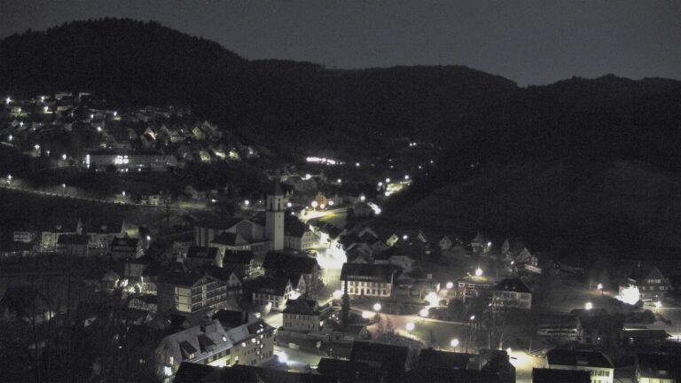 Dieses Bild zeigt eine Webcam-Aufnahme von Ottenhöfen, aufgenommen am Donnerstag, den 05.03.2026 um 03:30 Uhr