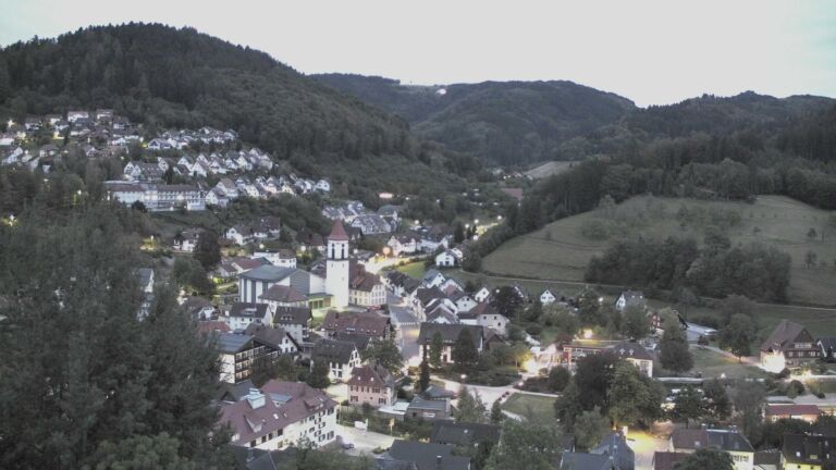 Dieses Bild zeigt eine Webcam-Aufnahme von Ottenhöfen, aufgenommen am Samstag, den 12.09.2026 um 06:30 Uhr