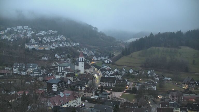 Dieses Bild zeigt eine Webcam-Aufnahme von Ottenhöfen, aufgenommen am Sonntag, den 15.02.2026 um 07:20 Uhr