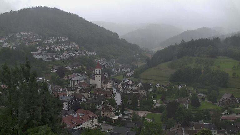 Dieses Bild zeigt eine Webcam-Aufnahme von Ottenhöfen, aufgenommen am Freitag, den 12.06.2026 um 09:50 Uhr