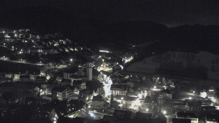 Dieses Bild zeigt eine Webcam-Aufnahme von Ottenhöfen, aufgenommen am Freitag, den 09.01.2026 um 03:30 Uhr