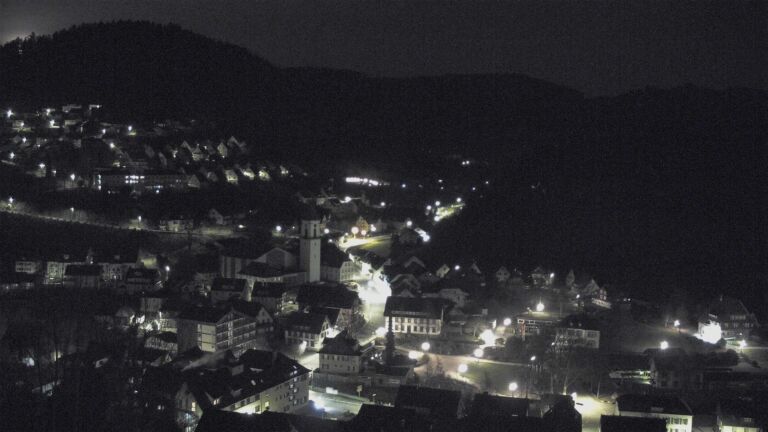 Dieses Bild zeigt eine Webcam-Aufnahme von Ottenhöfen, aufgenommen am Montag, den 09.03.2026 um 01:30 Uhr