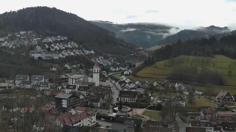 Dieses Bild zeigt eine Webcam-Aufnahme von Ottenhöfen, aufgenommen am Samstag, den 31.01.2026 um 10:10 Uhr