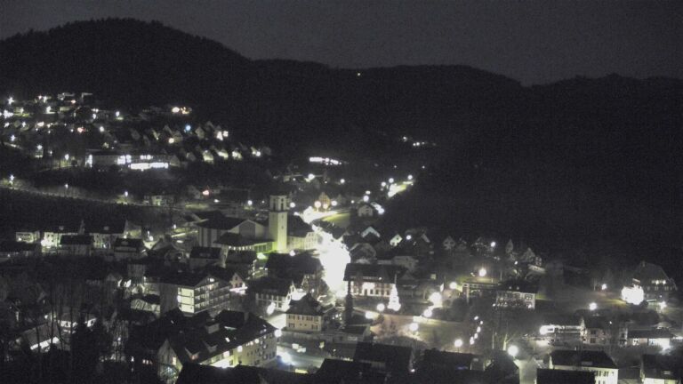 Dieses Bild zeigt eine Webcam-Aufnahme von Ottenhöfen, aufgenommen am Sonntag, den 21.12.2025 um 07:00 Uhr