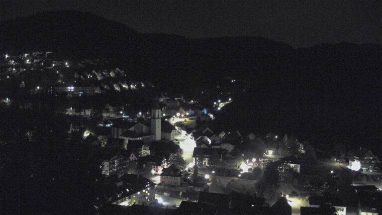 Dieses Bild zeigt eine Webcam-Aufnahme von Ottenhöfen, aufgenommen am Freitag, den 23.10.2026 um 04:00 Uhr