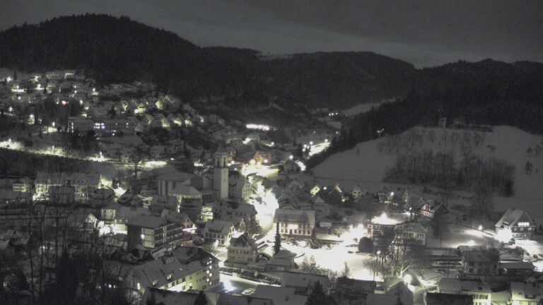 Dieses Bild zeigt eine Webcam-Aufnahme von Ottenhöfen, aufgenommen am Dienstag, den 06.01.2026 um 03:30 Uhr