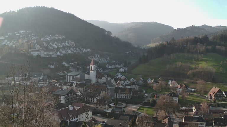 Dieses Bild zeigt eine Webcam-Aufnahme von Ottenhöfen, aufgenommen am Donnerstag, den 19.03.2026 um 07:50 Uhr