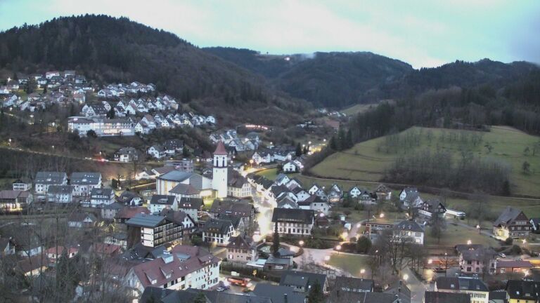 Dieses Bild zeigt eine Webcam-Aufnahme von Ottenhöfen, aufgenommen am Mittwoch, den 11.02.2026 um 07:20 Uhr