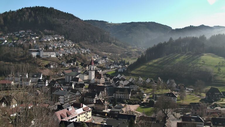 Dieses Bild zeigt eine Webcam-Aufnahme von Ottenhöfen, aufgenommen am Mittwoch, den 25.02.2026 um 14:40 Uhr