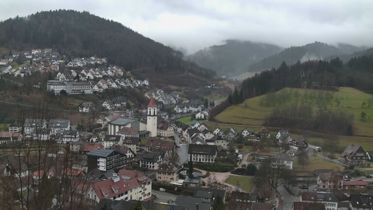 Dieses Bild zeigt eine Webcam-Aufnahme von Ottenhöfen, aufgenommen am Montag, den 26.01.2026 um 11:40 Uhr