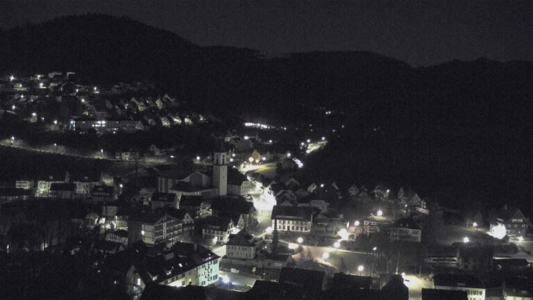 Dieses Bild zeigt eine Webcam-Aufnahme von Ottenhöfen, aufgenommen am Samstag, den 28.03.2026 um 03:30 Uhr