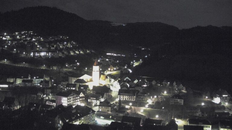 Dieses Bild zeigt eine Webcam-Aufnahme von Ottenhöfen, aufgenommen am Donnerstag, den 26.03.2026 um 21:00 Uhr