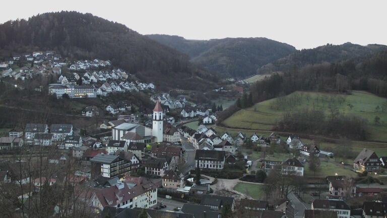 Dieses Bild zeigt eine Webcam-Aufnahme von Ottenhöfen, aufgenommen am Donnerstag, den 26.02.2026 um 06:50 Uhr