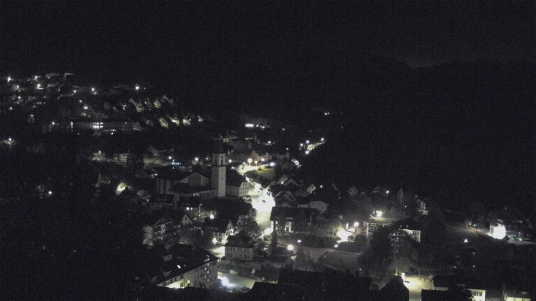 Dieses Bild zeigt eine Webcam-Aufnahme von Ottenhöfen, aufgenommen am Samstag, den 17.10.2026 um 01:30 Uhr