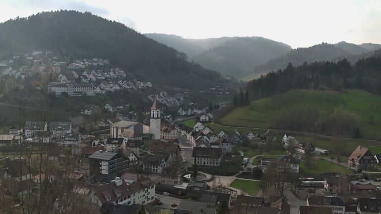 Dieses Bild zeigt eine Webcam-Aufnahme von Ottenhöfen, aufgenommen am Sonntag, den 22.03.2026 um 08:50 Uhr