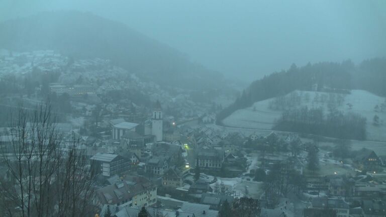 Dieses Bild zeigt eine Webcam-Aufnahme von Ottenhöfen, aufgenommen am Samstag, den 10.01.2026 um 08:10 Uhr