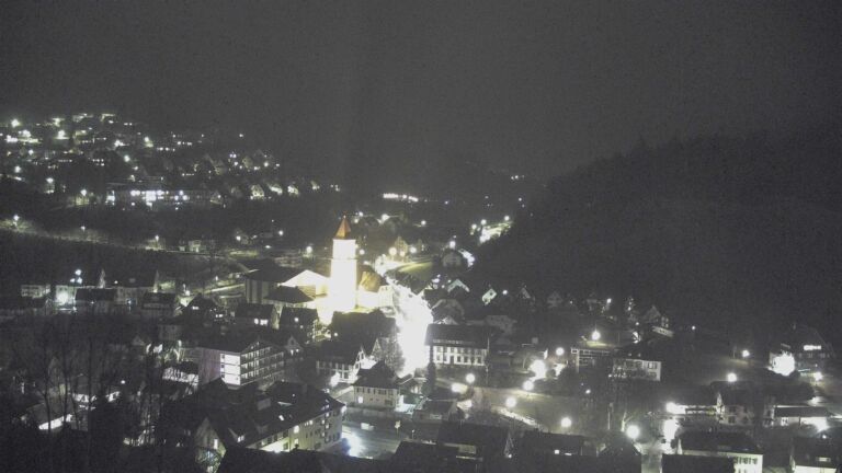 Dieses Bild zeigt eine Webcam-Aufnahme von Ottenhöfen, aufgenommen am Sonntag, den 15.02.2026 um 20:20 Uhr