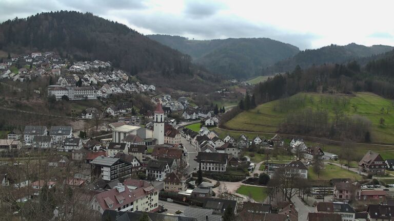 Dieses Bild zeigt eine Webcam-Aufnahme von Ottenhöfen, aufgenommen am Samstag, den 28.02.2026 um 11:00 Uhr