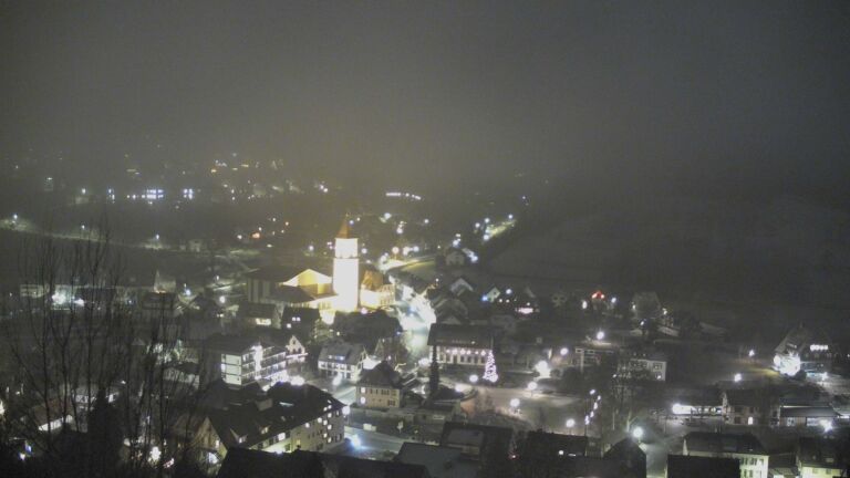 Dieses Bild zeigt eine Webcam-Aufnahme von Ottenhöfen, aufgenommen am Montag, den 29.12.2025 um 20:20 Uhr