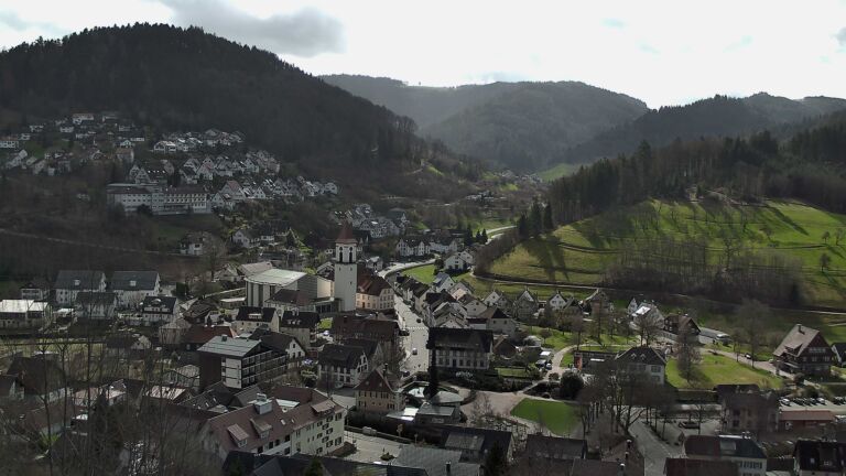 Dieses Bild zeigt eine Webcam-Aufnahme von Ottenhöfen, aufgenommen am Donnerstag, den 12.03.2026 um 11:30 Uhr