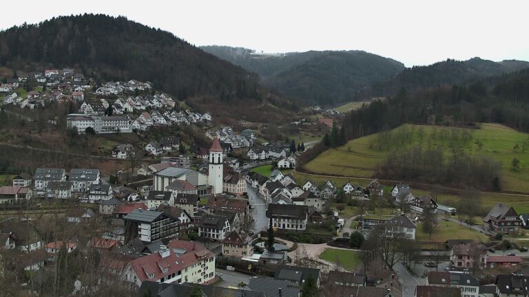 Dieses Bild zeigt eine Webcam-Aufnahme von Ottenhöfen, aufgenommen am Mittwoch, den 18.02.2026 um 15:40 Uhr