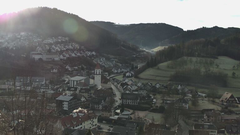 Dieses Bild zeigt eine Webcam-Aufnahme von Ottenhöfen, aufgenommen am Dienstag, den 27.01.2026 um 09:50 Uhr