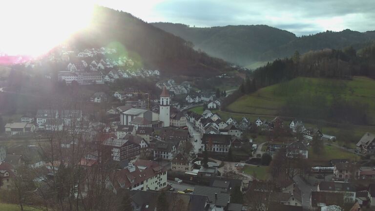 Dieses Bild zeigt eine Webcam-Aufnahme von Ottenhöfen, aufgenommen am Samstag, den 20.12.2025 um 09:30 Uhr